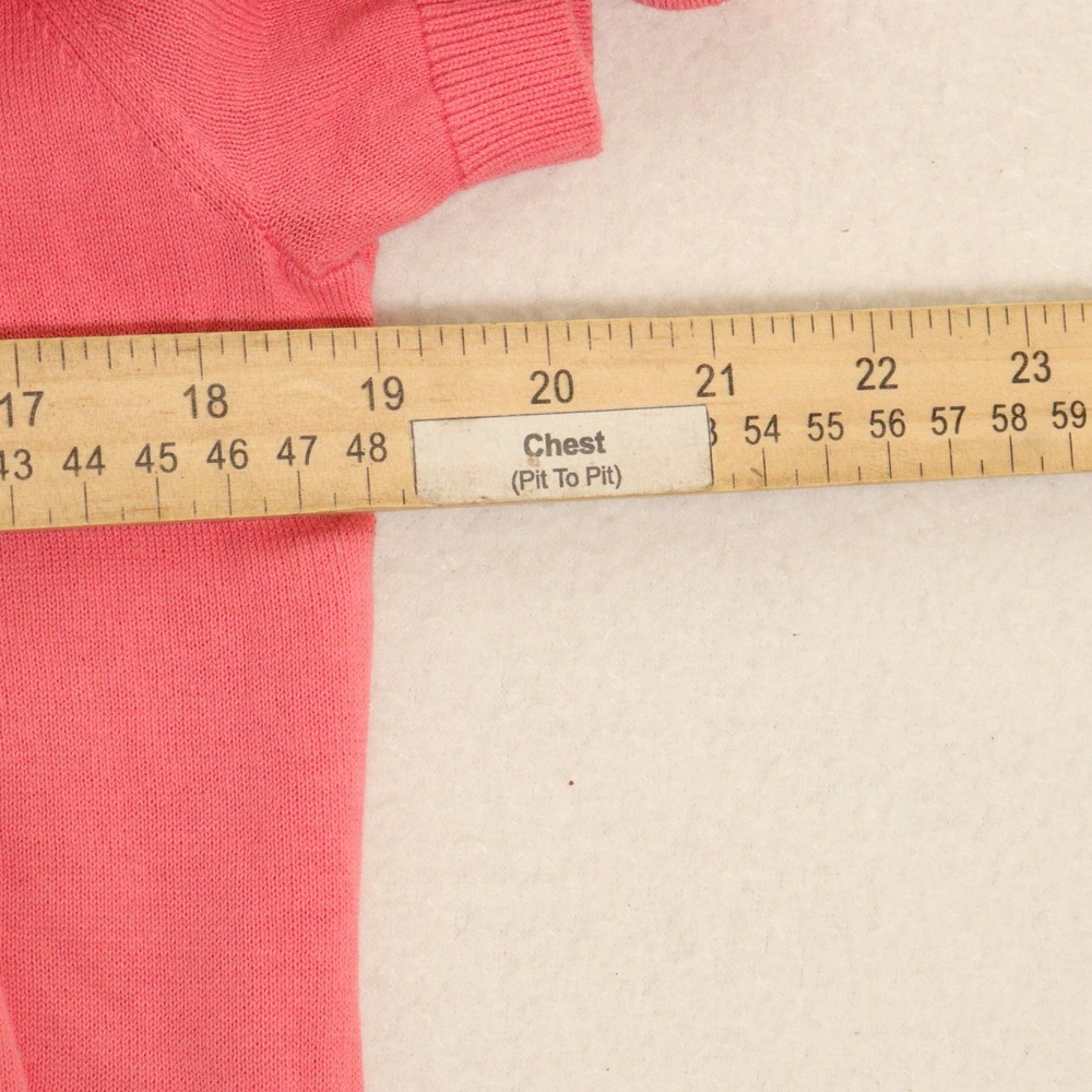 Massimo Dutti Polo Shirt Short Sleeve Knit Coral Pink Extra Fine Cotton Men S - Picture 6 of 6